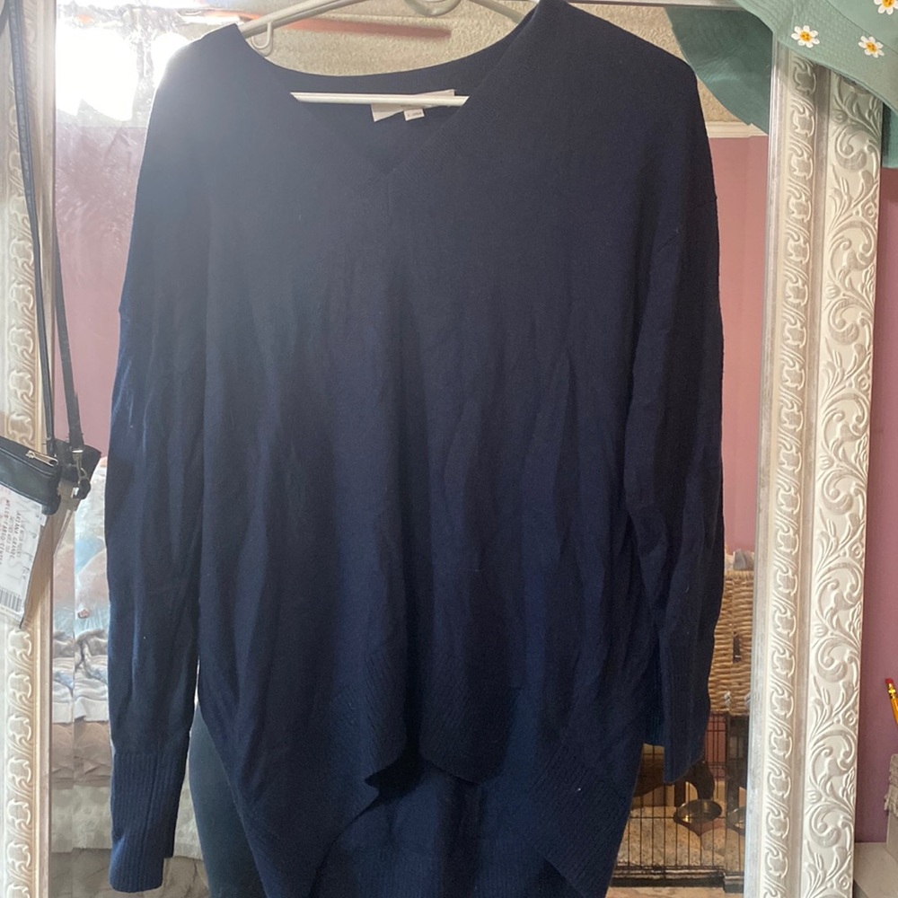 Loft sweater (navy -vneck)